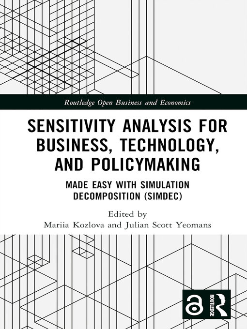 Title details for Sensitivity Analysis for Business, Technology, and Policymaking by Mariia Kozlova - Available